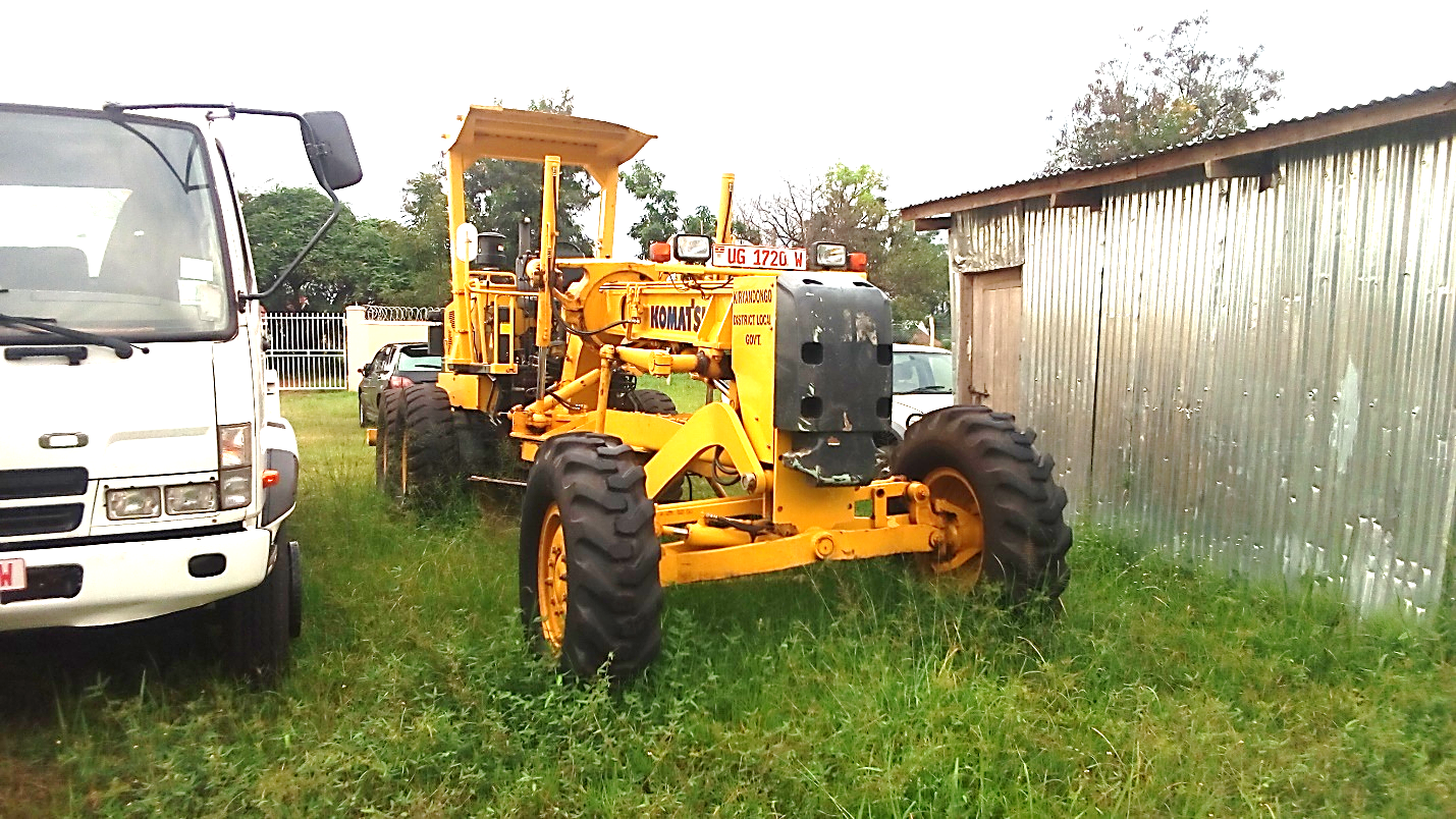 A motor grader